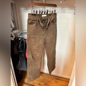 Abercrombie & Fitch women Corduroy Pants in Brown